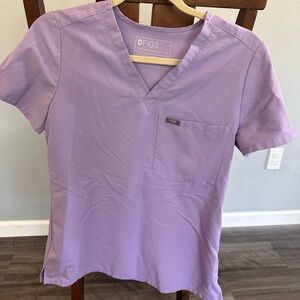 FIGS lavender dew Catarina one pocket scrub top